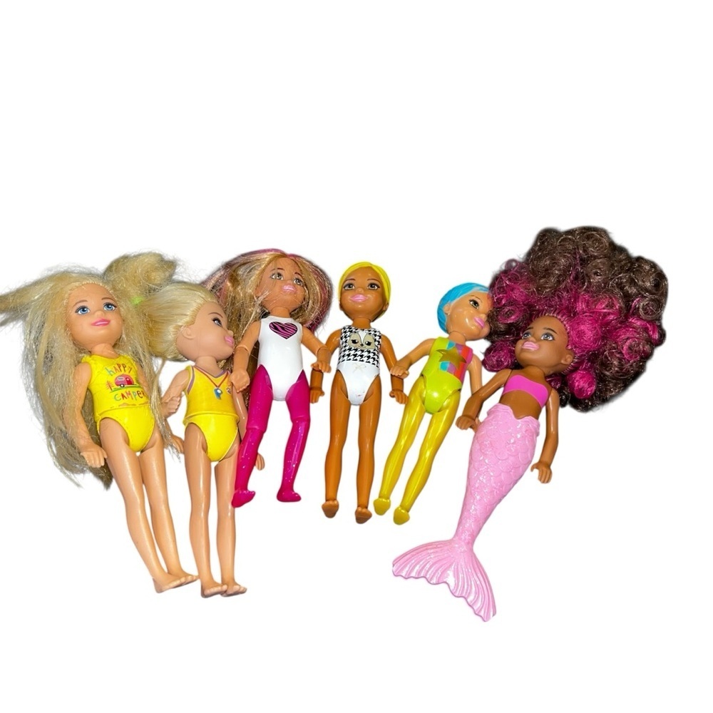 Vintage retro y2k Barbie Chelsea little sister mermaid dolls lot